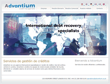 Tablet Screenshot of advantium.es